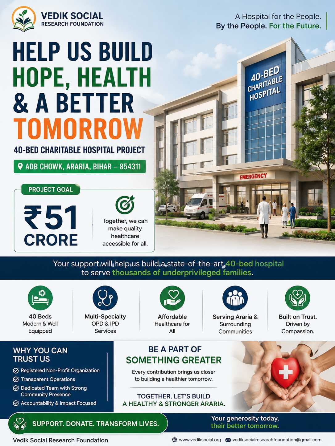 Vedik Charitable Hospital Project – Bringing Affordable Healthcare to Rural Bihar
